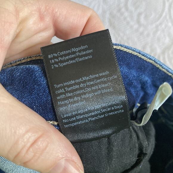 Risen Jeans Flare Bell bottoms Women’s stretch jeans size 1XL High rise waist - Picture 14 of 16